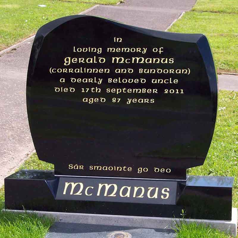 McGovern Memorial Headstone Design